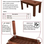 Portable Wooden Beach Table